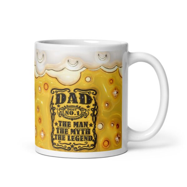 Dad Mug The Man The Myth The Legend Beer Mug - Image 2